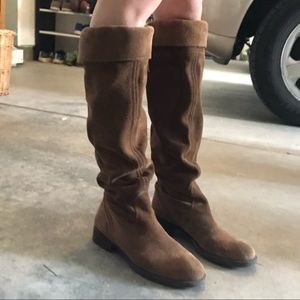 Franco sarto suede knee high boots